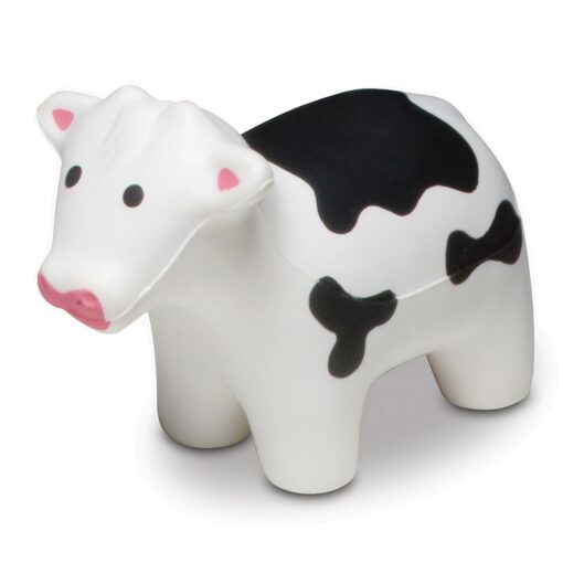 White Cow With Black Spots Stress Shape-5